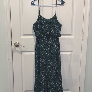 Summer charming Charley’s green poca dot romper